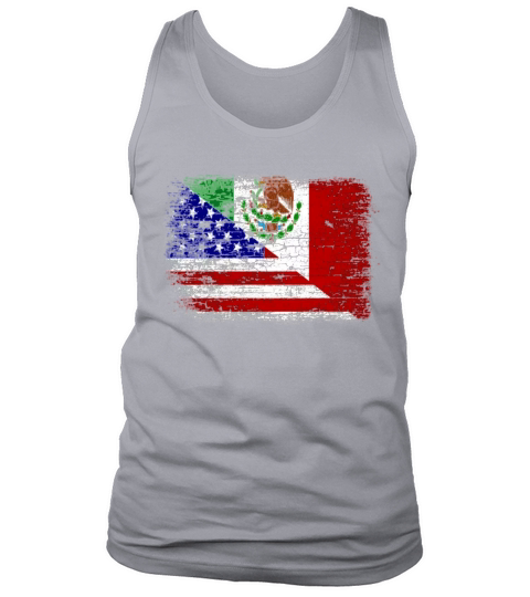 Vintage Mexican American Flag Tank Top Unisex