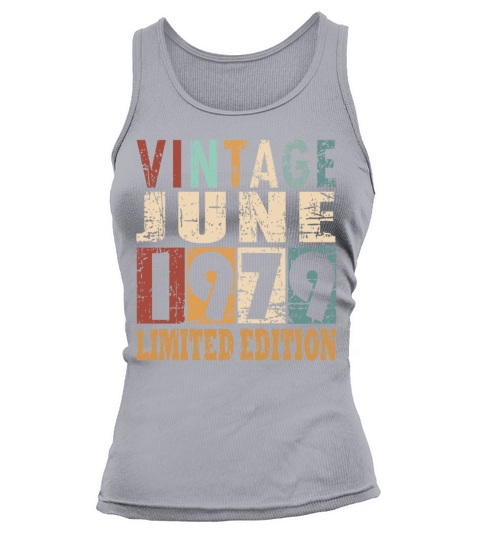 1979 vintage born in June gift Tank top Woman