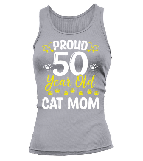 50th Birthday Cat Mother Proud 50 Year Old Cat Mom Tank top Woman