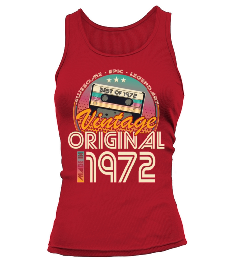 50th birthday vintage 1972 made in 1972 Tank top Woman