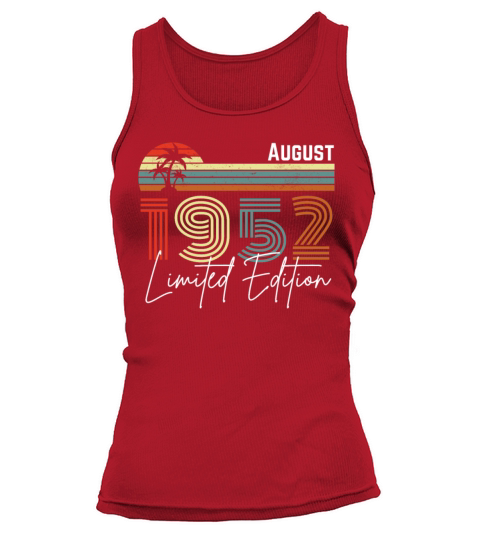 70 Years August 1952 Vintage Limited Edition Tank top Woman