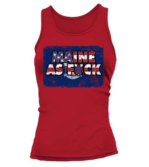 America US Flag State Flag Maine Tank top Woman