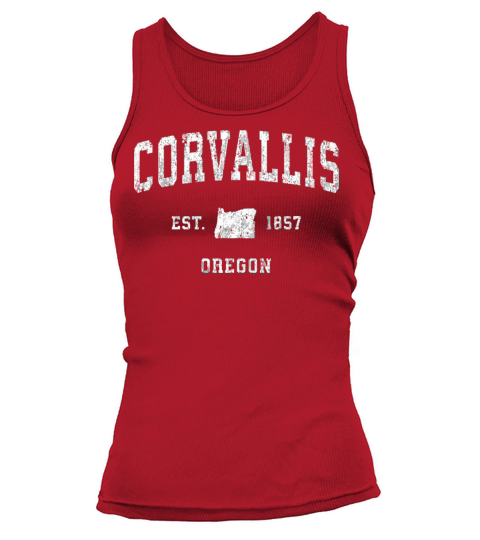 Corvallis Oregon Or Vintage Athletic Sports Design Tank top Woman