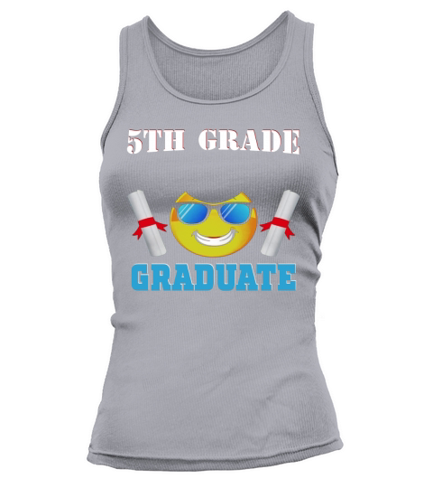 Cute Emotion Face 5TH Grade Graduate T-Shirt Last Day School Tank top Woman