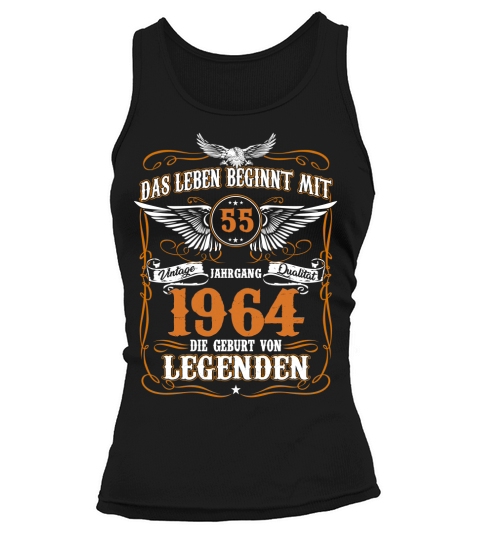 Das leben beginnt mit 55 jahrgang 1964 die geburt von legenden Tank top Woman