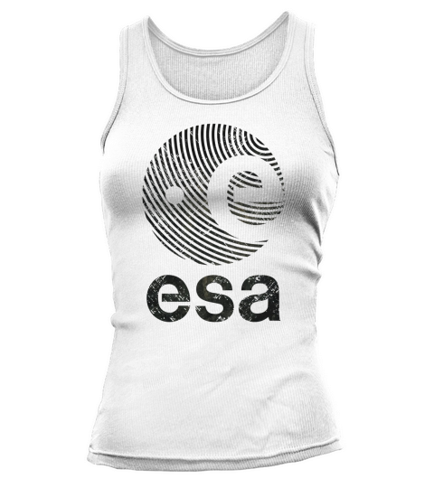 European Space Agency Vintage Black V01 TShirt Tank top Woman