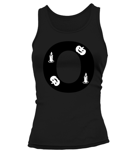 Halloween Alphabets Numbers Clipart O Tank top Woman