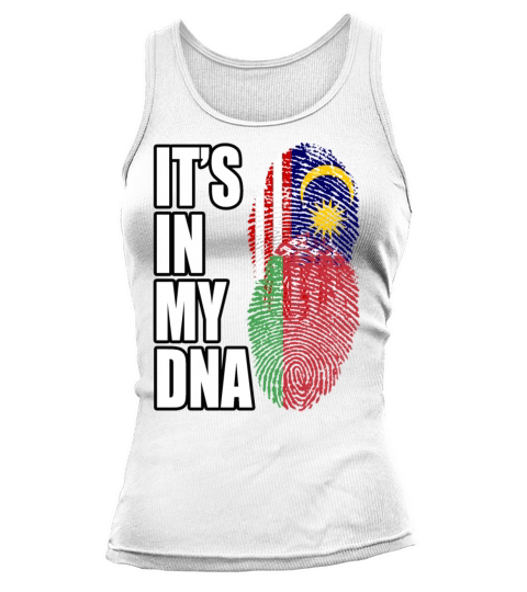 Malaysian And Belarusian Mix Heritage DNA Flag Tank top Woman