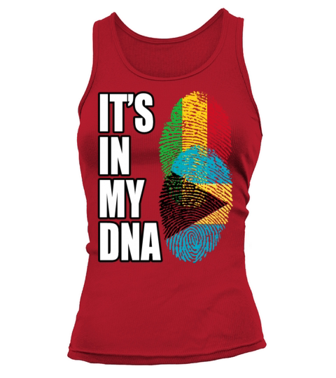 Malian And Bahamian Mix Heritage DNA Flag Tank top Woman