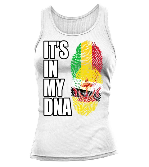 Malian And Bruneian Mix Heritage DNA Flag Tank top Woman