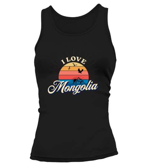 mongolian souvenir of mongolia art retro Tank top Woman