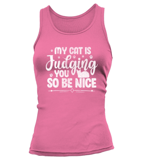 My Cat Is Judging You So Be Nice Vintage Tank top Woman