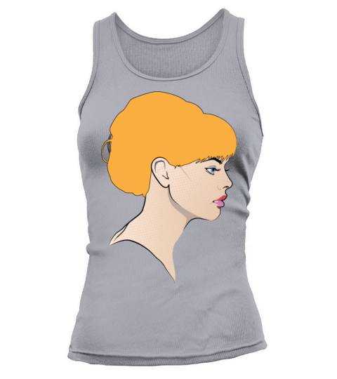Pop Art Woman Portrait Illustration of a Girl Elke Tank top Woman