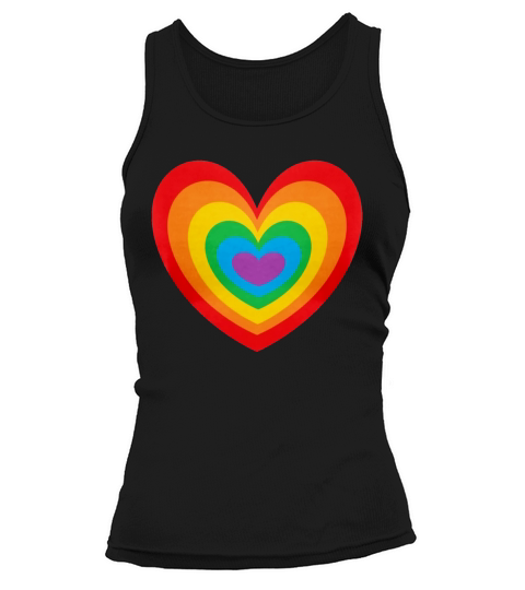 Rainbow Heart Tank top Woman