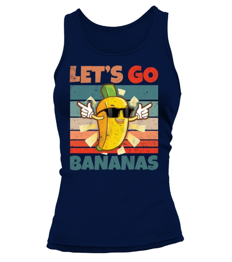 Retro Vintage Lets Bananas Funny Banana Tank top Woman