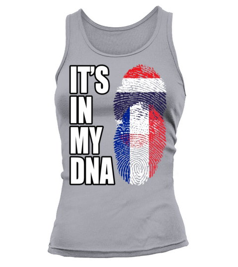 Thai And French Vintage Heritage DNA Flag Tank top Woman