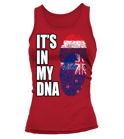 Thai And New Zealand Vintage Heritage DNA Flag Tank top Woman