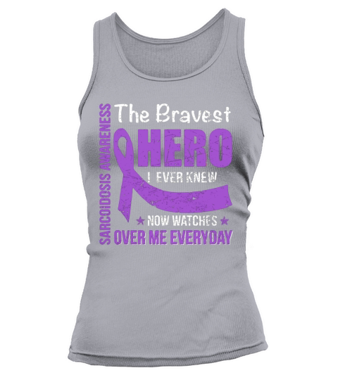 The bravest hero SARCOIDOSIS Awareness t-shirt Tank top Woman