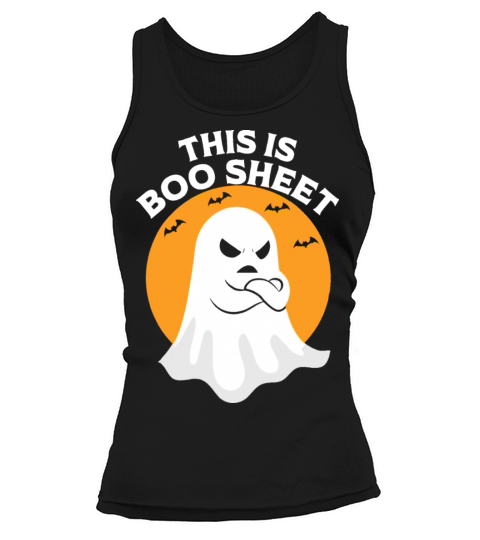 This Is Boo Sheet Ghost Retro Halloween Costume Tank top Woman