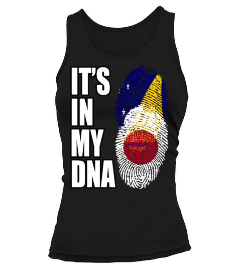 Tokelauan And Japanese Mix Heritage DNA Flag Tank top Woman