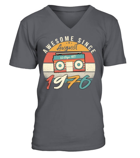 1976 July Vintage V-Neck T-shirt