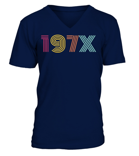 197X Vintage 70s Retro Style V-Neck T-shirt