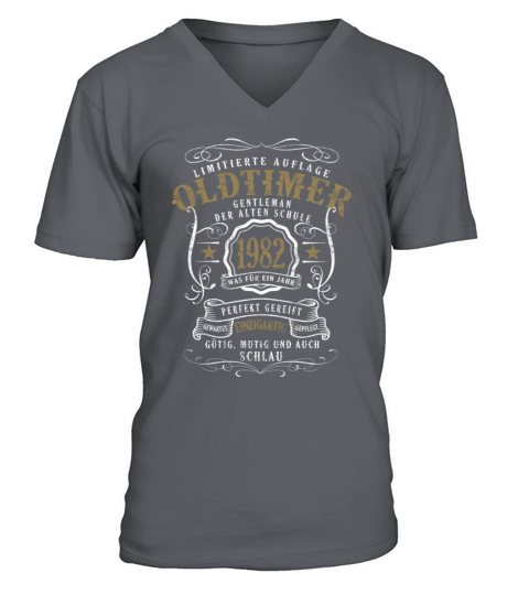 40th birthday Oldtimer 1982 Limitierte Auflage V-Neck T-shirt