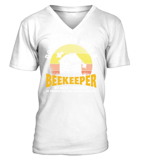 Beekeeping Apiculturist Bee Support Beekeeper V-Neck T-shirt