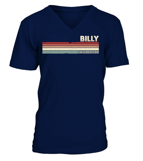 Billy - Funny Retro Vintage Name 80s 90s V-Neck T-shirt