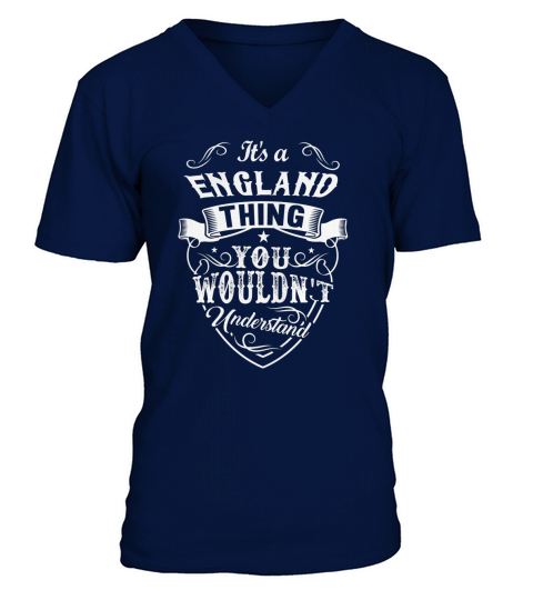 BNS33096-ENGLAND THING HEAD V-Neck T-shirt