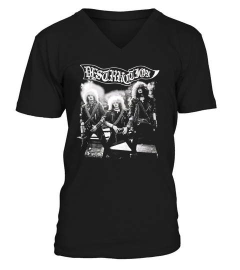 Destruction band tshirt V-Neck T-shirt