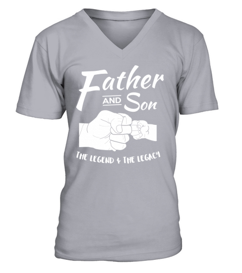Father and Son Matching outfits The Legend and the Legacy V-Neck T-shirt