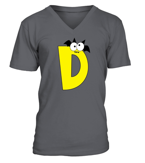 Halloween Alphabets Clipart D V-Neck T-shirt