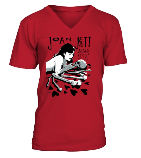 Joan Jett - The Blackhearts Tshirt V-Neck T-shirt