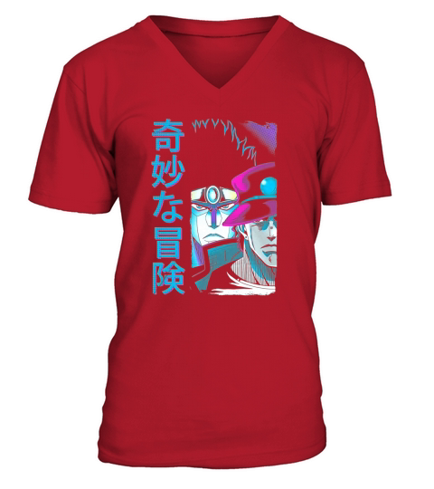 JoJo s Bizarre Adventure-Vaporwave (Aesthetic) shirt V-Neck T-shirt