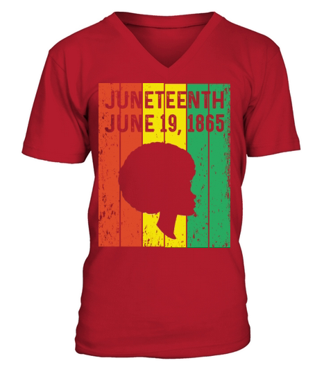 Juneteenth June 19th 1865 Ancestors V-Neck T-shirt