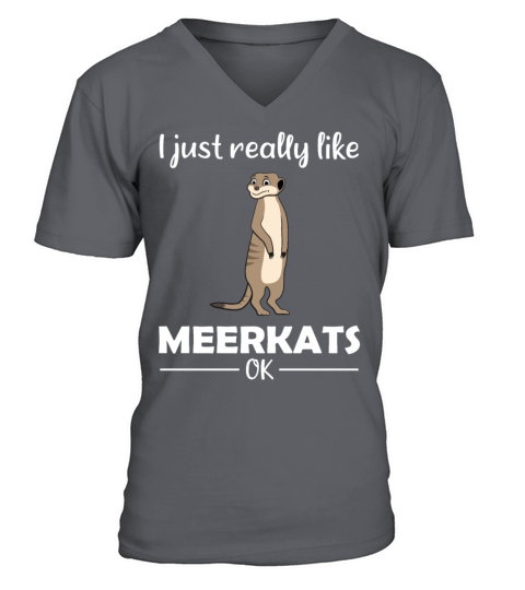 Meerkat Lovers Funny Quote Gift V-Neck T-shirt