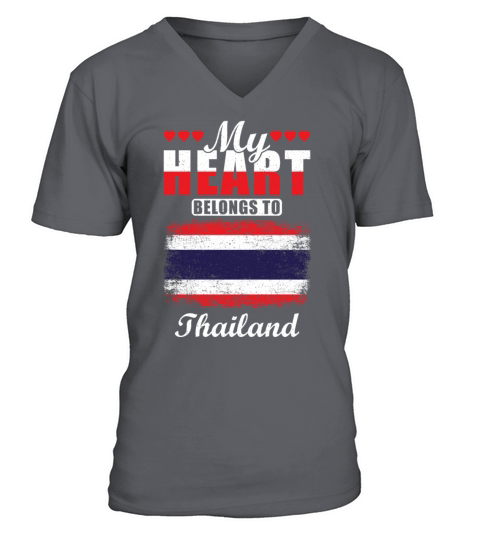 My Heart Belongs to Thailand V-Neck T-shirt