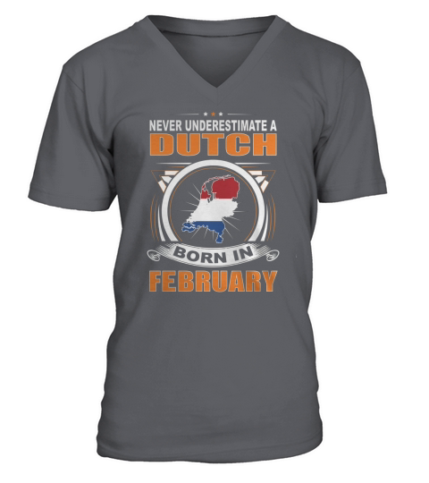 NEVER-DUTCH-FEBRUARY V-Neck T-shirt