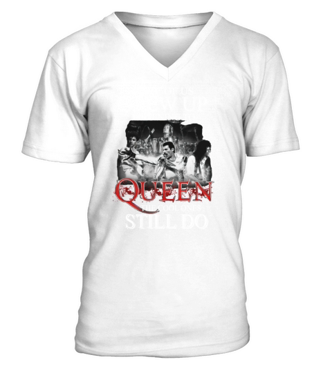 Some of us grew up listening to Queen the cool ones still do shirt - Ladies Flowy Tank V-Neck T-shirt