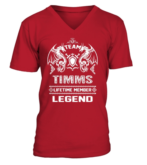 TIMMS team lifetime member legend V-Neck T-shirt