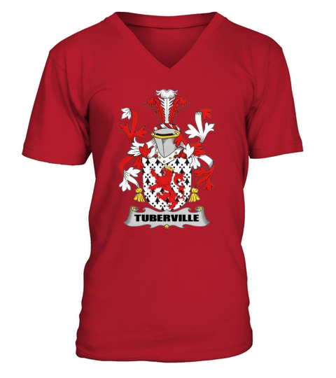 Tuberville Family Crest Irish Family Crests II V-Neck T-shirt