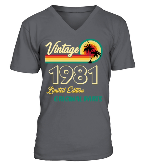 Vintage 1981 Limited Edition Original Parts V-Neck T-shirt