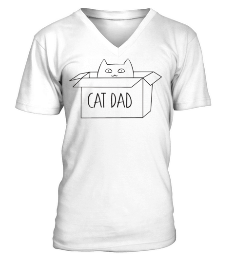 Vintage Best Cat Dad Ever Bump Tee V-Neck T-shirt