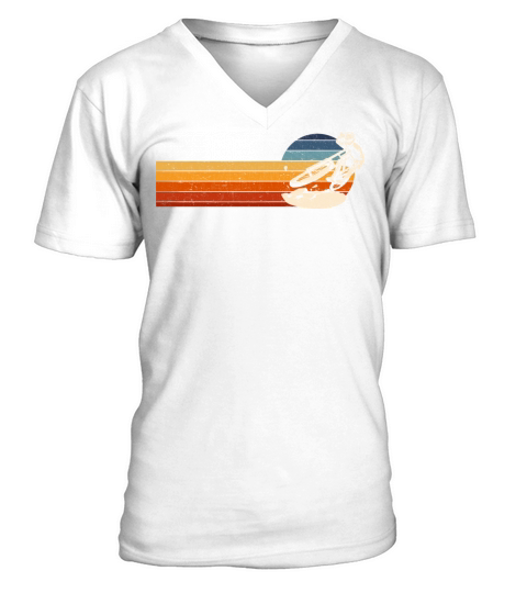 Vintage MTB Boys Men Mountain Bike V-Neck T-shirt