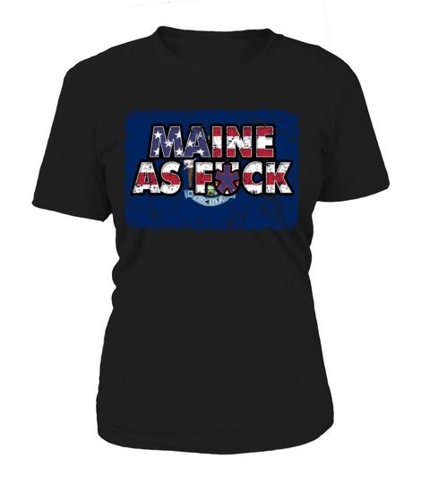 America US Flag State Flag Maine Women's T-Shirt
