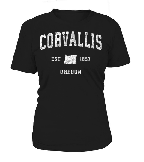Corvallis Oregon Or Vintage Athletic Sports Design Women's T-Shirt
