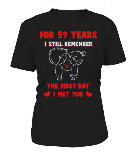 Couple Shirt For Husband Wife. 59th Wedding Anniversary Gift Women's T-Shirt