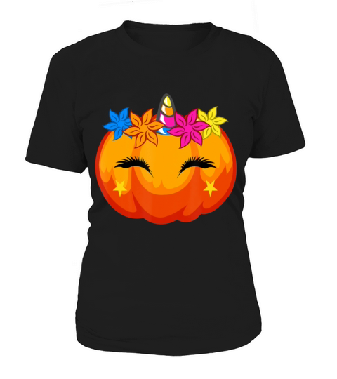 Halloween Costume For Girls Pumpkin Unicorn Women's T-Shirt