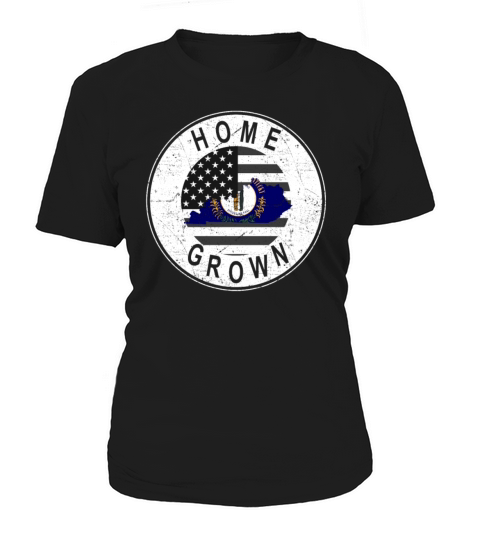 Land Map America US Flag Home Grown Kentucky Women's T-Shirt